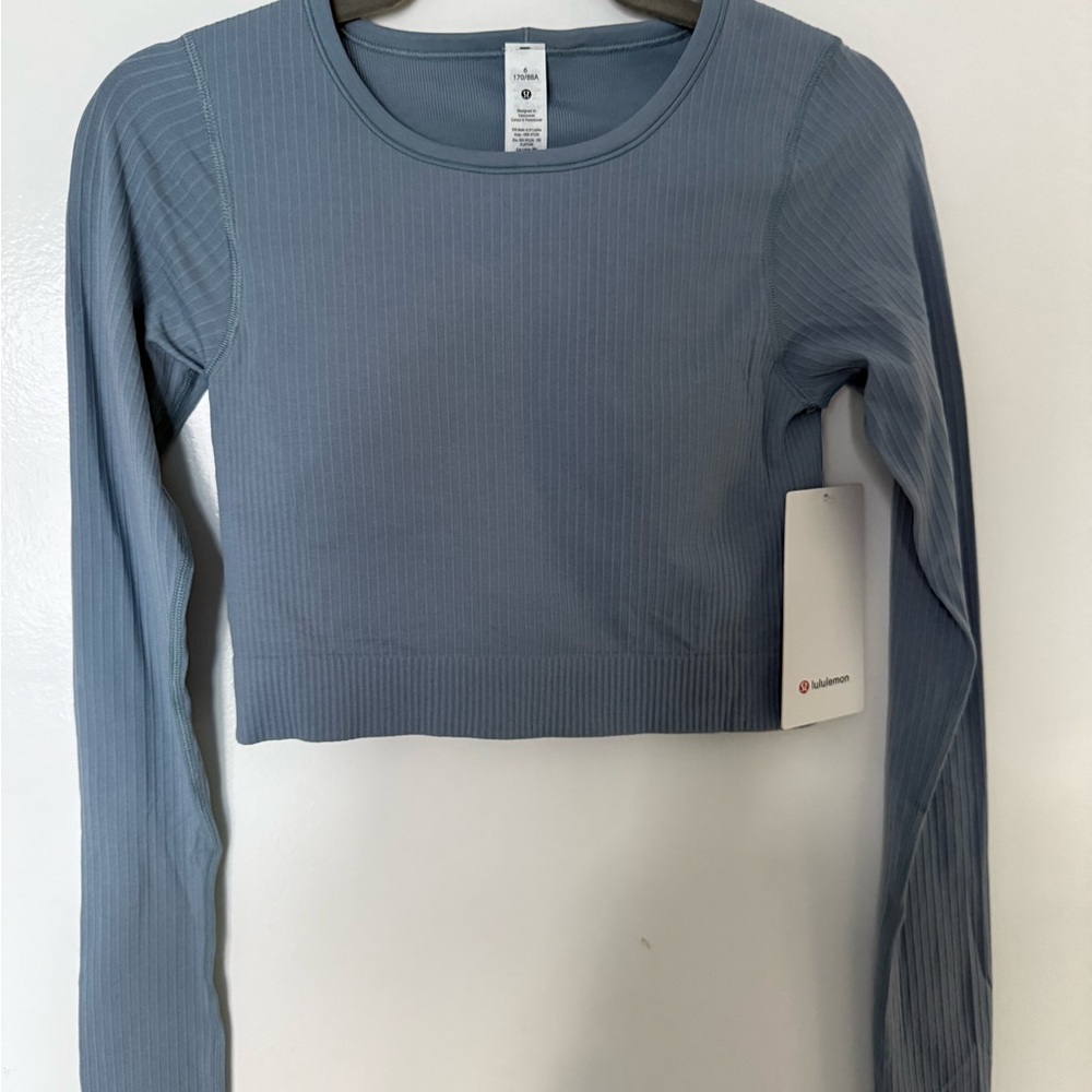 *SOLD* Lululemon NWT Ebb to Street Long Sleeve / Chambray / Size 6